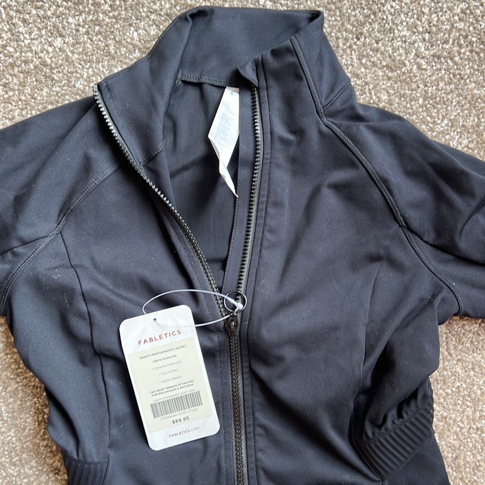 Black Fabletics Trinity Performance Jacket.  In perfect condition. Very soft - Picture 6 of 6